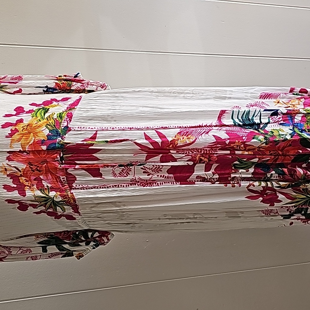 INC International Concepts Women's Floral V-Neck Maxi Dress Size Large - Picture 3 of 15